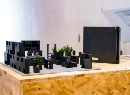 3D打印的可编辑砖概念模型