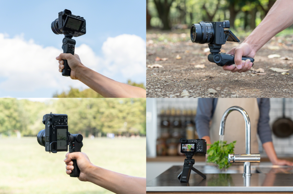 集成桌面三脚架功能,支持多重握持方式