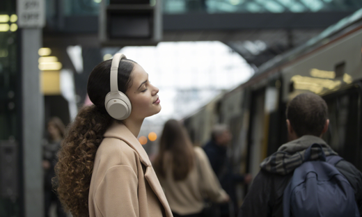 索尼WH-1000XM4耳机营造出智能、便捷的降噪体验。