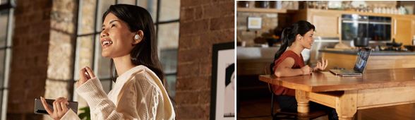 耳机采用骨传导传感器，进一步提升通话品质