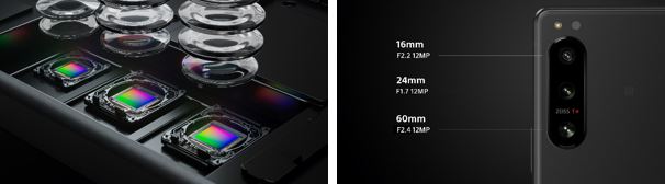 Xperia 5 IV后置三摄焦段16mm/24mm/60mm