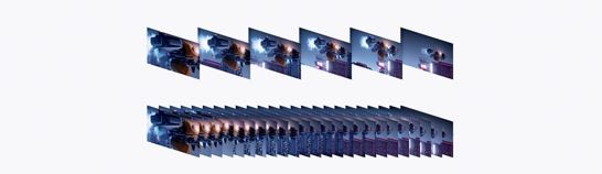 上:60Hz 下:240Hz *图像为模拟效果