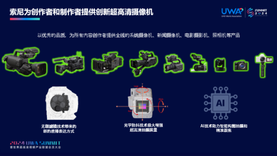 索尼为创作者和制作者提供创新超高清摄像机