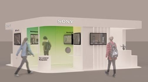 索尼展台示意图